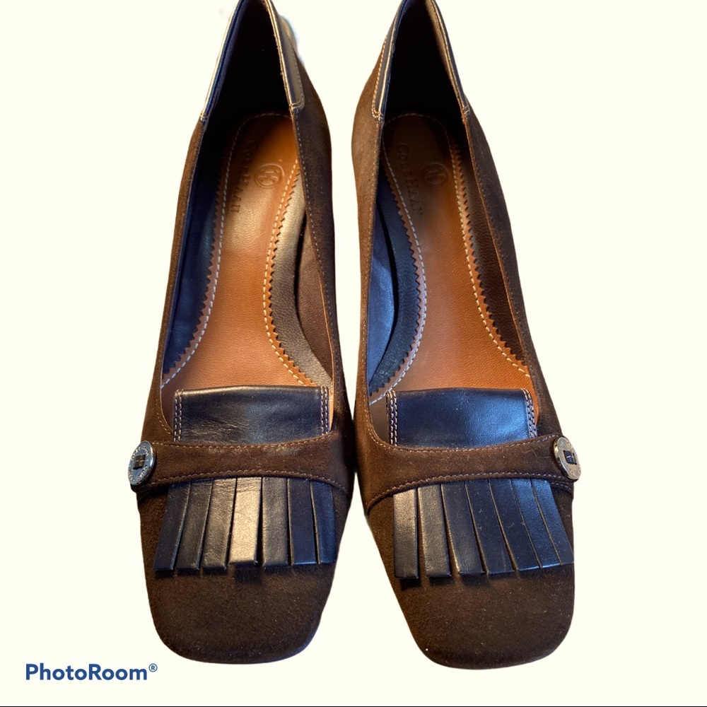 COLE HAAN BROWN SUEDE HEELS